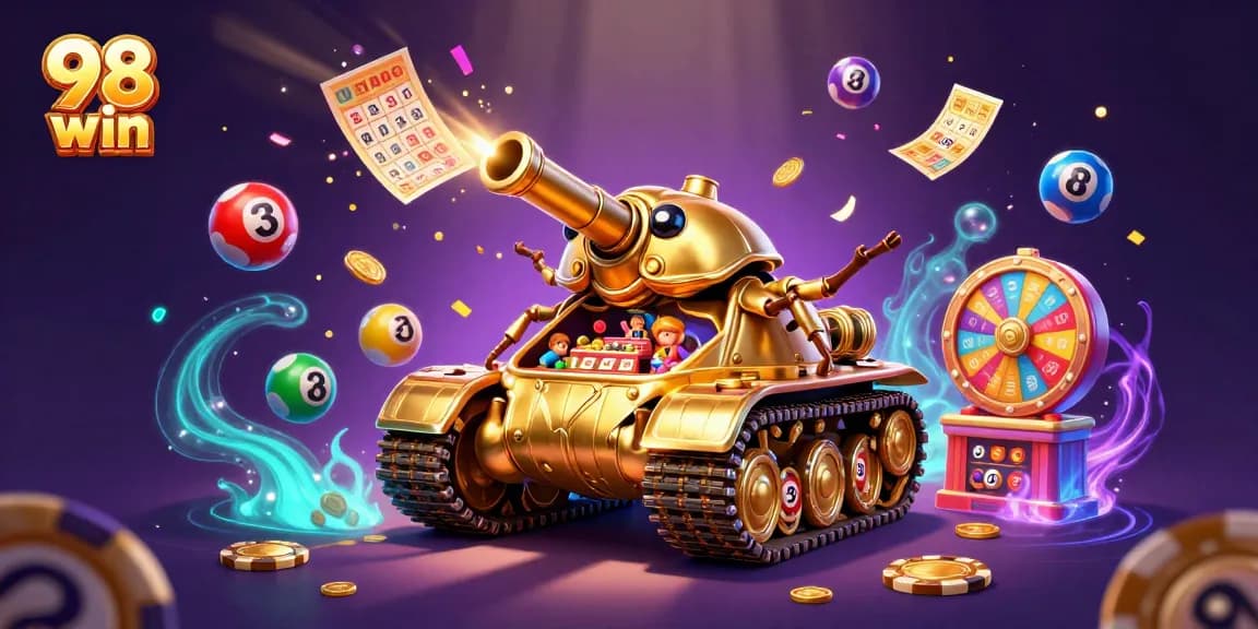 Experience thrilling luck and excitement at the 98 win casino gaming extravaganza with vibrant lottery elements.