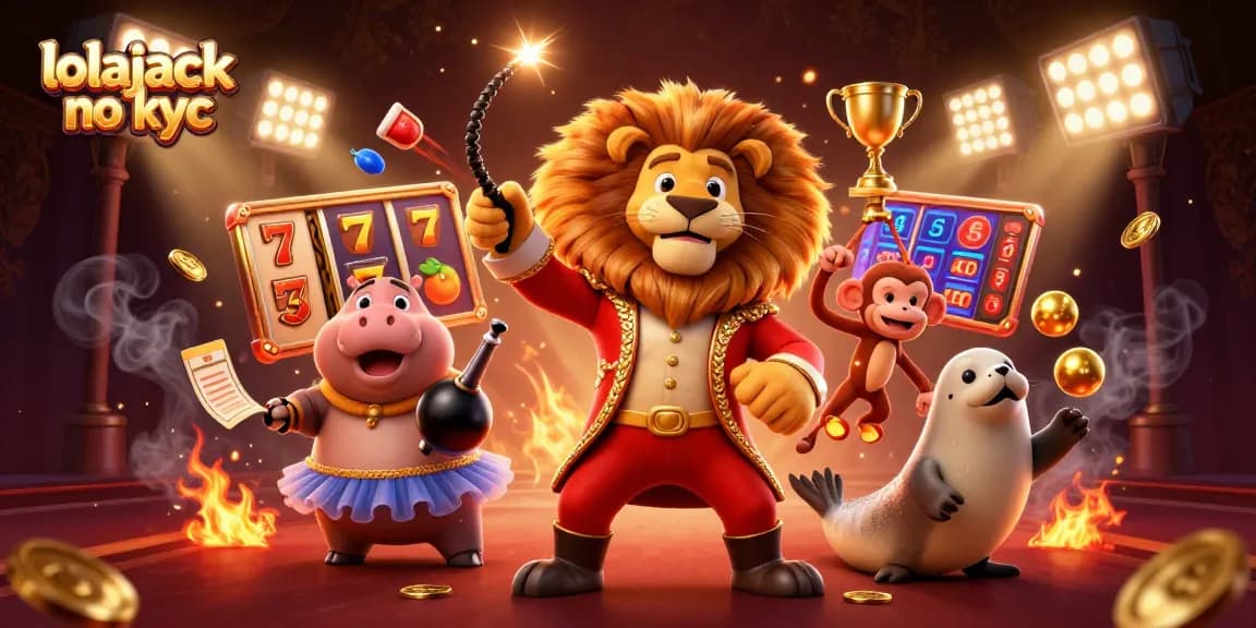 Experience the thrill of lolajack no kyc gaming with vibrant characters, slot reels and dynamic action.