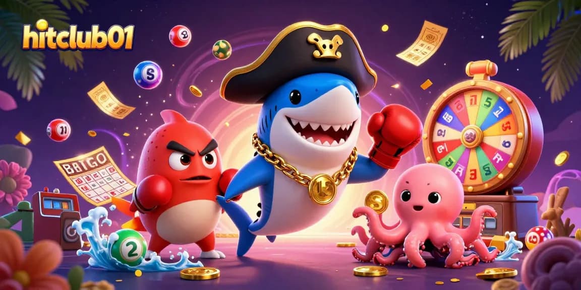 Experience the excitement of hitclub01 with vibrant lottery elements and playful characters in action.