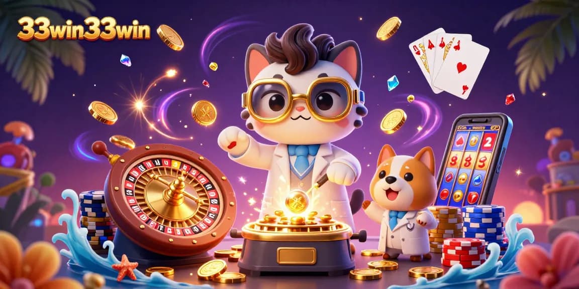 Engage in exciting gaming at 33win33win with vibrant casino elements and immersive characters.