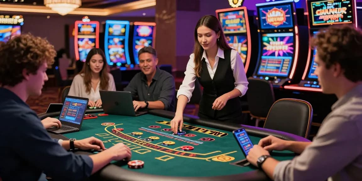 Exciting online casino experience at https://giraffedays.com with players enjoying live blackjack in a vibrant virtual setting.