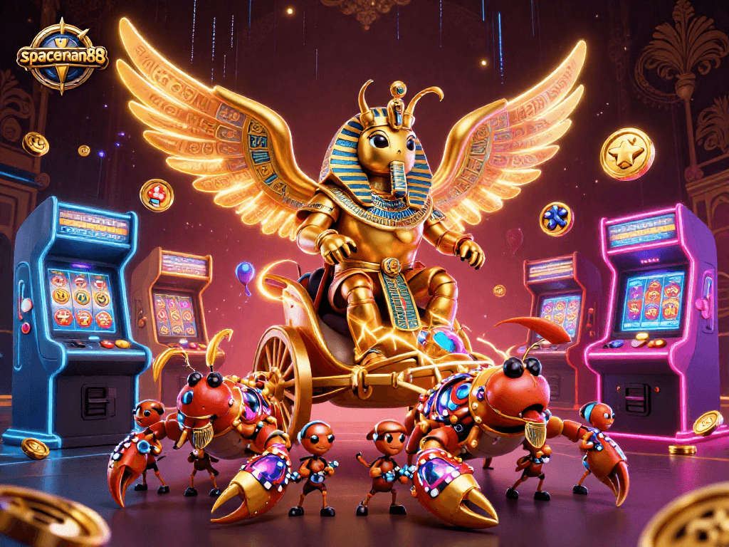 Experience spaceman88's thrilling games with vibrant slot reels and captivating 3D characters.
