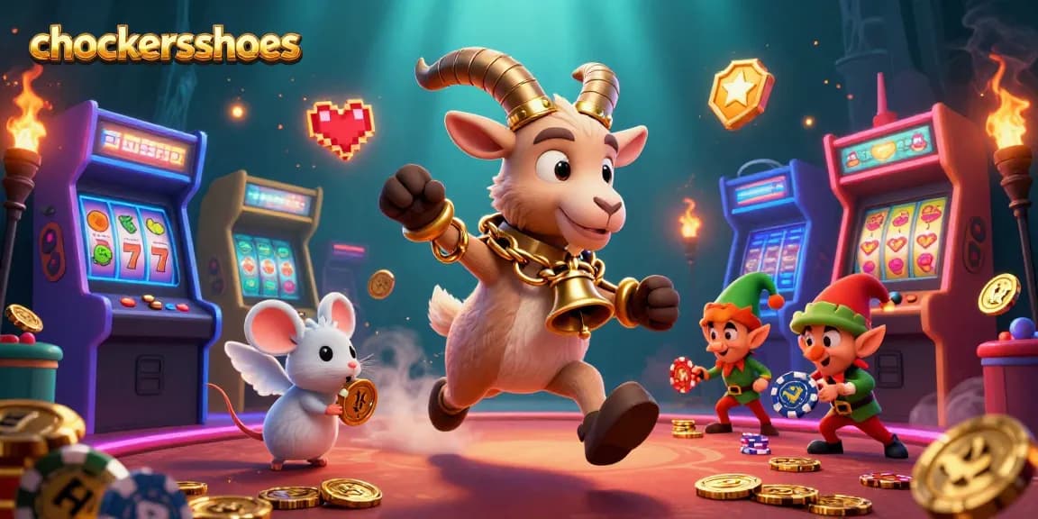 Join the festive fun in a chockersshoes holiday casino with Krampus and playful elves stealing chips!
