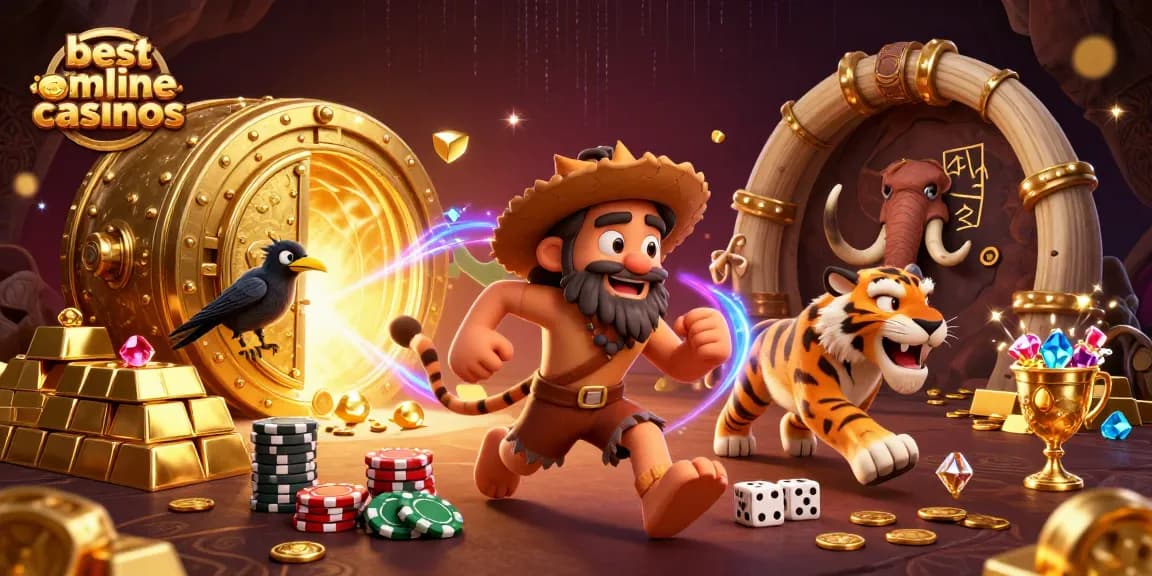 Experience the best new online casinos with vibrant fun, gold treasures, and prehistoric charm!