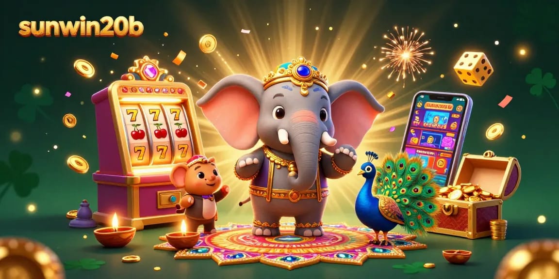 Experience the excitement of sunwin20b with vibrant casino gameplay elements and colorful jackpot symbols.