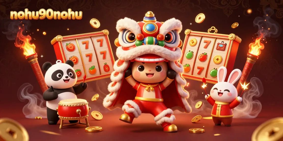 Experience the thrill of nohu90nohu with vibrant slot-themed characters and exciting casino elements.