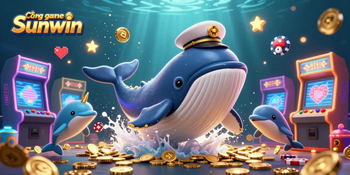 Cổng game Sunwin offers thrilling experiences with 3D characters in an underwater scene full of gaming excitement.