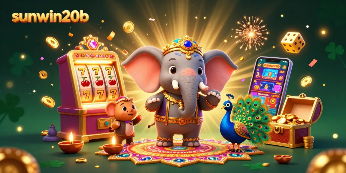 Experience the excitement of sunwin20b with vibrant casino gameplay elements and colorful jackpot symbols.