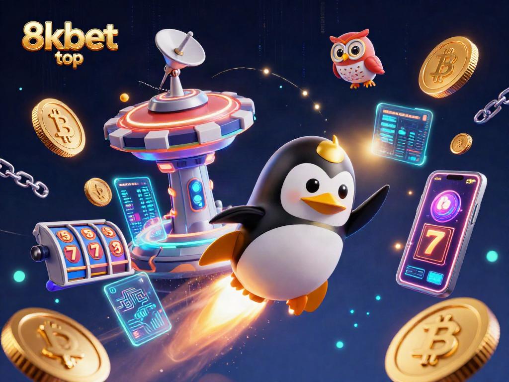 Bet on the thrilling excitement of 8kbet top with a dynamic golden penguin blasting to a casino!