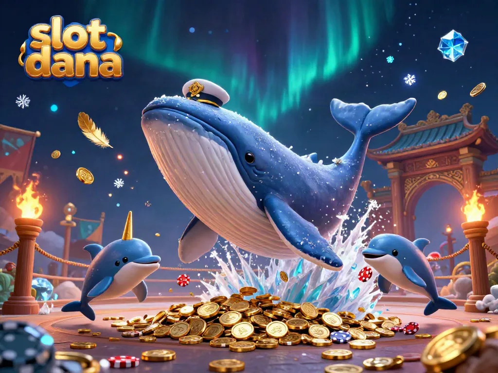 Engage with the exciting world of slot dana through a vibrant 3D illustration showcasing dynamic casino elements and energetic characters.