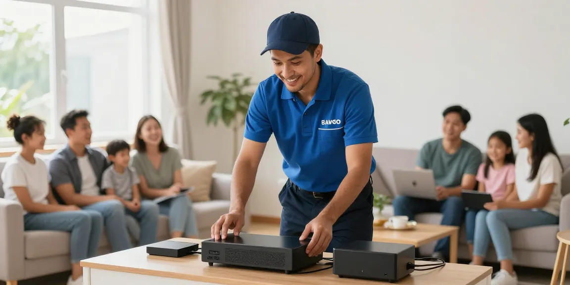 Local IPTV subscription service provider helping families with their viewing experience in a community-oriented setting.