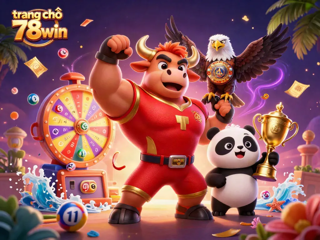 Experience the excitement at trang chủ 78win with vibrant lottery games and energetic characters.